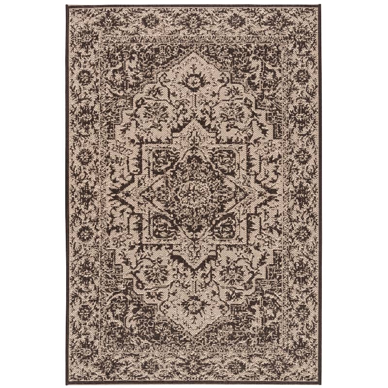 SAFAVIEH Linden Rick Indoor/ Outdoor Patio Backyard Rug