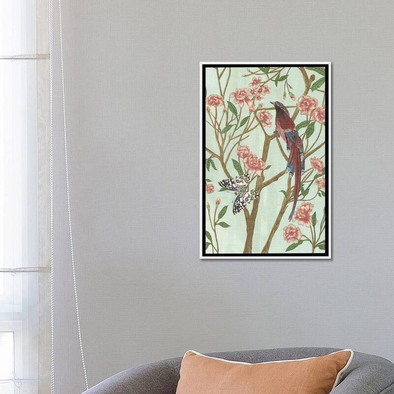 iCanvas "Delicate Chinoiserie III" by Melissa Wang Framed Canvas Print