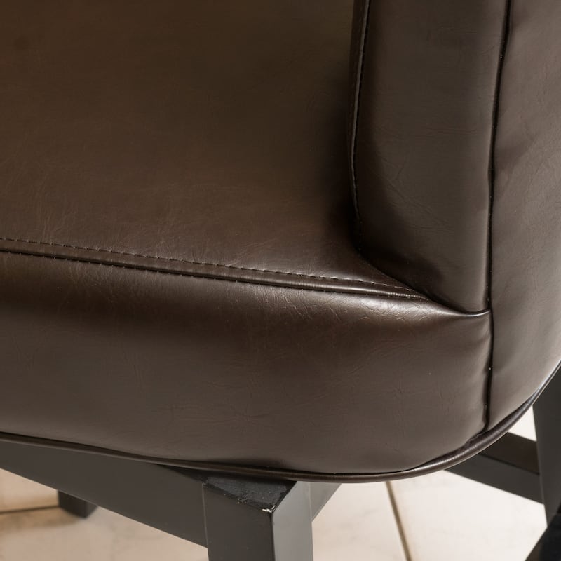 Tracy 32-inchBonded Leather Swivel Barstool by Christopher Knight Home