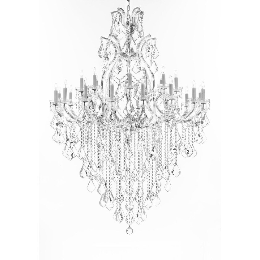Swarovski Crystal Trimmed Chandelier Silver - Chandeliers For Bedrooms by Overstock.com