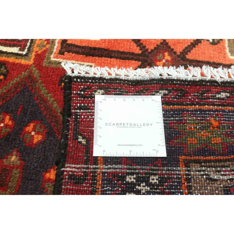 ECARPETGALLERY Hand-knotted Andelz Dark Navy, Red Wool Rug - 3'4 x 4'9