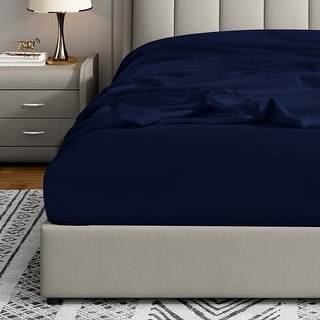 Swift Home Double Brushed Microfiber 14" Standard Pocket Fitted Sheet Only - Secure Fit for 12"-16" Deep Mattress