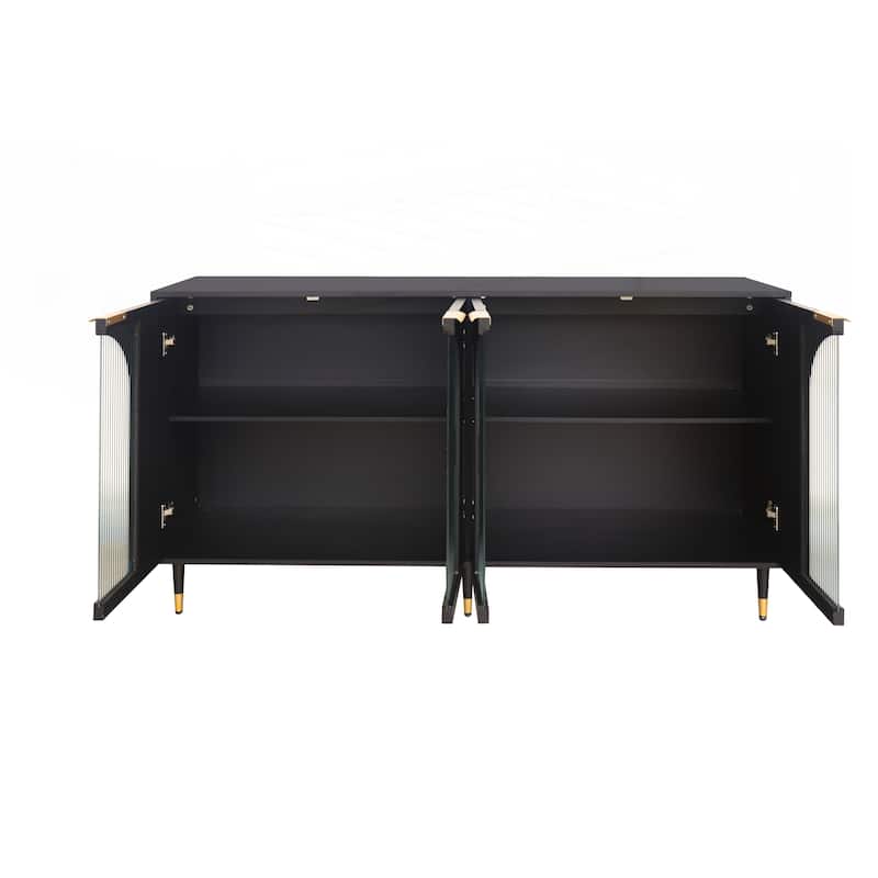 Accent Cabinet Lacquered Wooden Cabinet