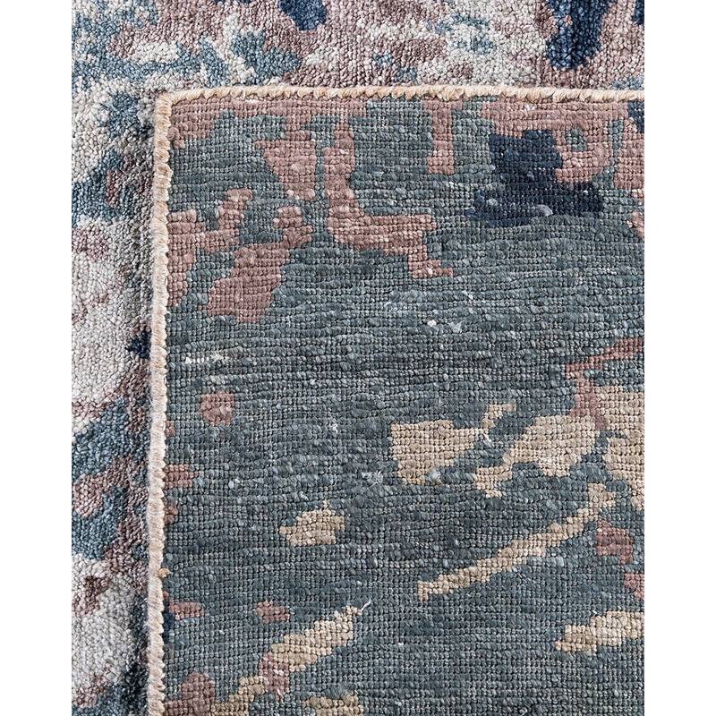 Ikat One-of-a-Kind Hand-Knotted Area Rug, Light Gray - 8' 1" x 10' 2"