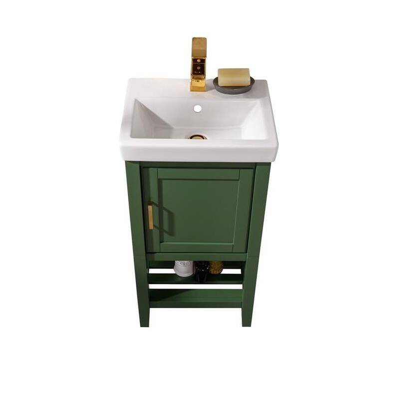 Legion Furniture 18" Pewter Green Sink Vanity