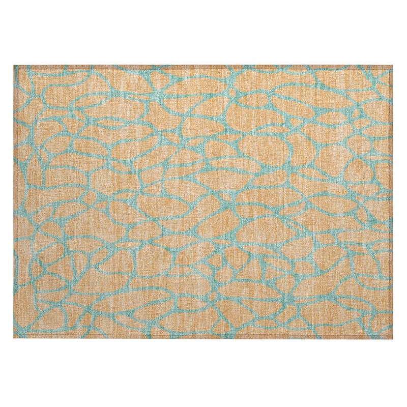 Machine Washable Indoor/ Outdoor Contemporary Chantille Rug