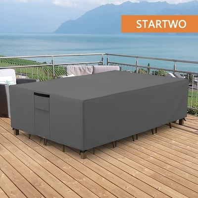 Heavy Duty Patio Furniture Cover Waterproof & Wind-Resistant
