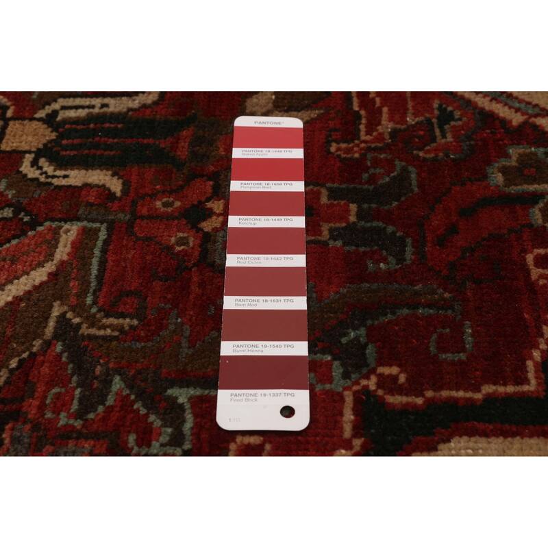 ECARPETGALLERY Hand-knotted Sarabi Red Wool Rug - 7'5 x 11'1