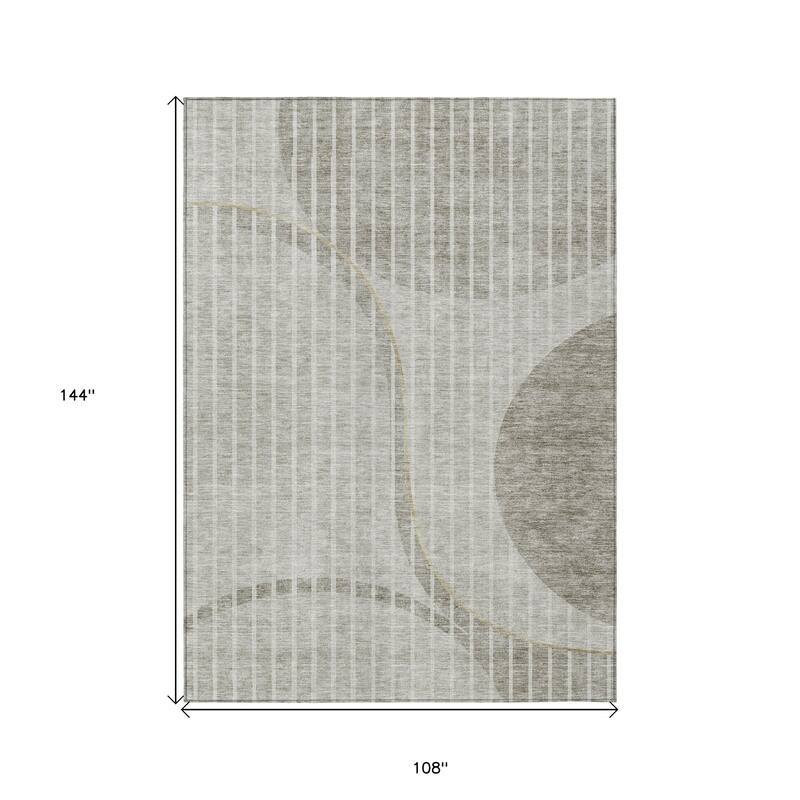 HomeRoots Striped Transitional Rectangle Outdoor Rug