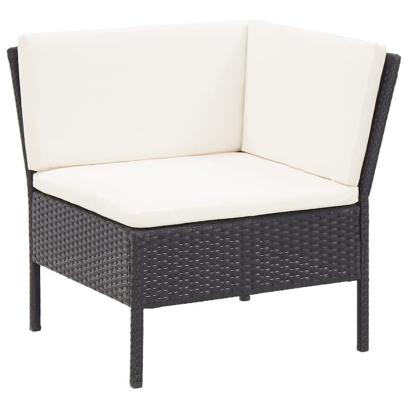 vidaXL Patio Furniture Set 8 Piece Sectional Sofa with Coffee Table Rattan - 23.6" x 23.6" x 13.8"