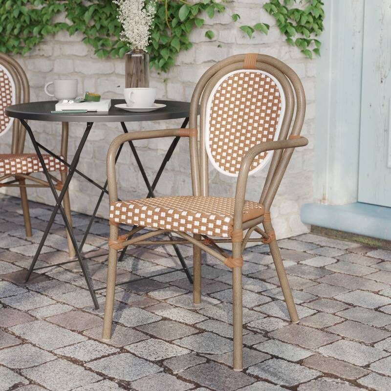 All-Weather Commercial Paris Chair with Metal Frame