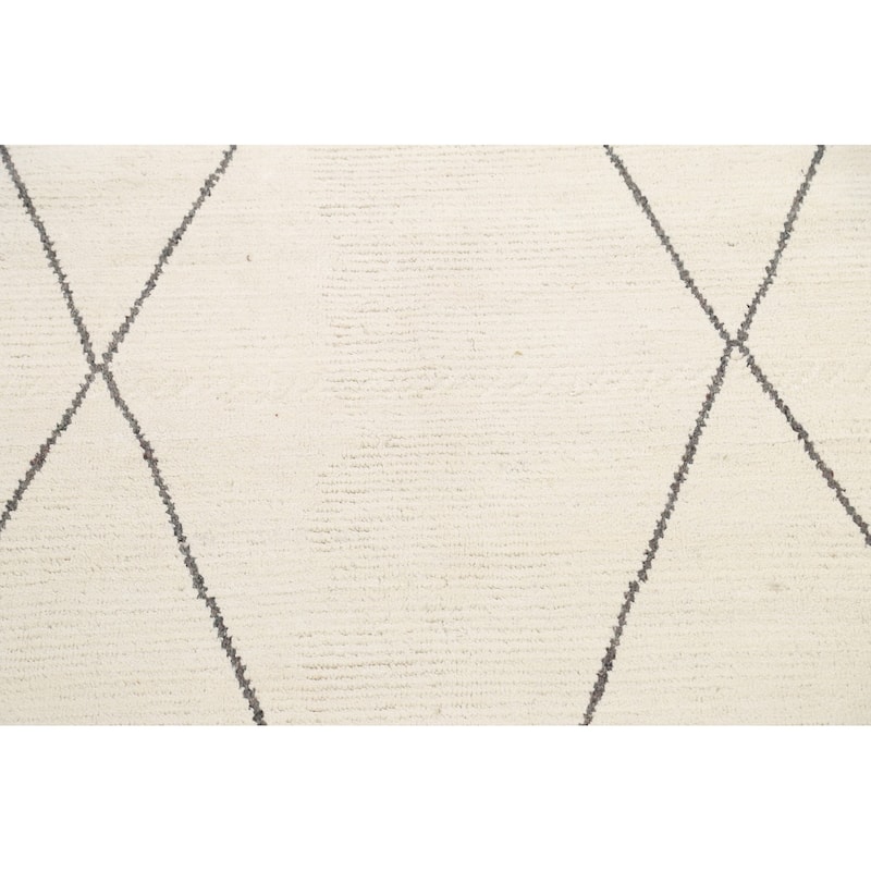 Vegetable Dye Moroccan Berber Oriental Area Rug Handmade Wool Carpet - 5'9" x 9'3"