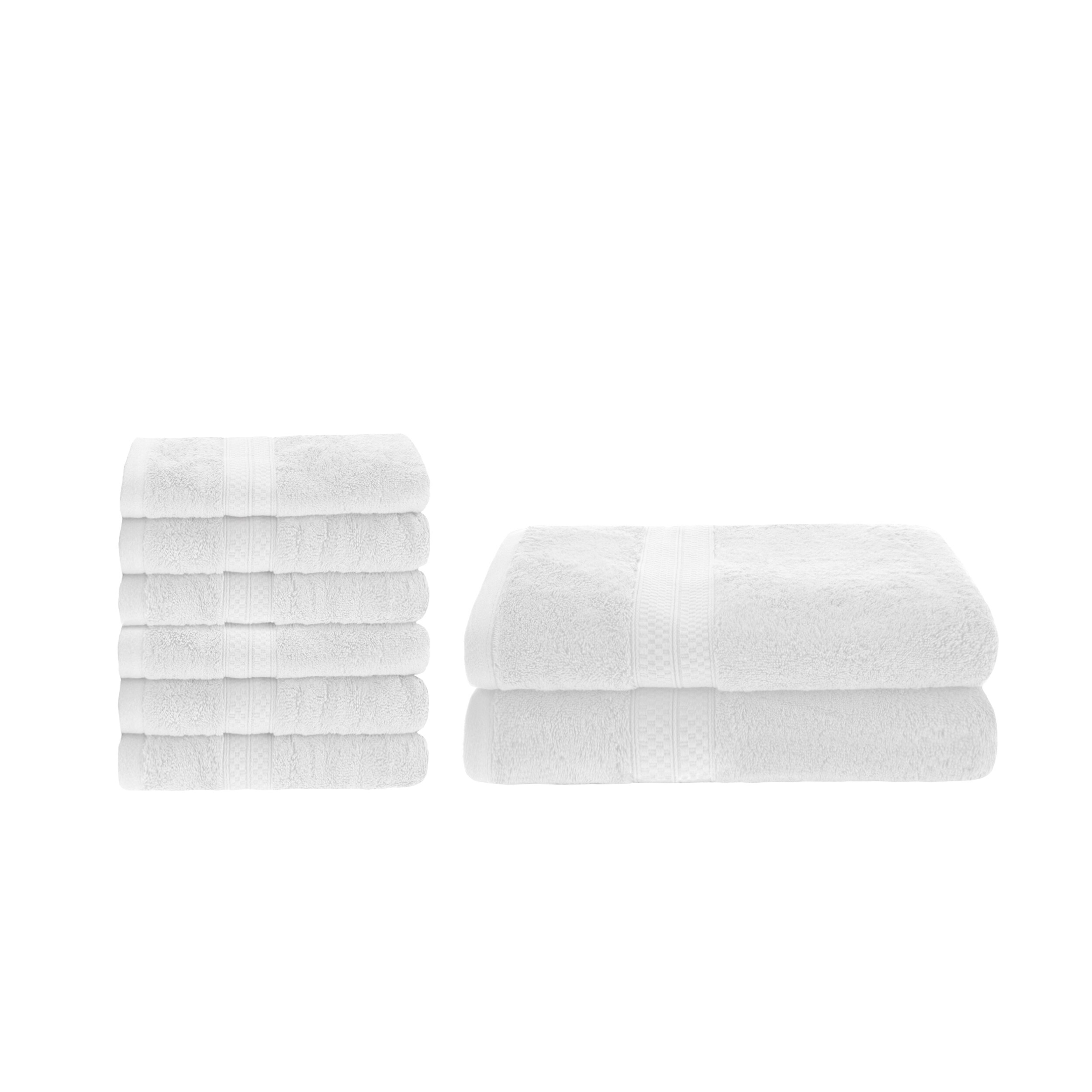 Luxury 8-Piece Towel Set with 2 Bath and 6 Hand Towels-image