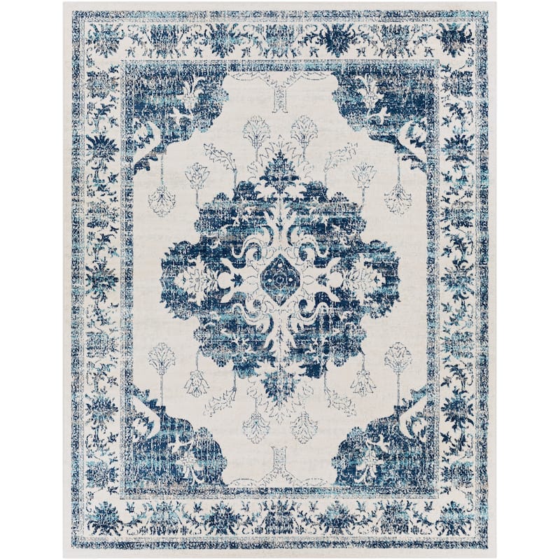 Livabliss Traditional Floransa Medallion Area Rug