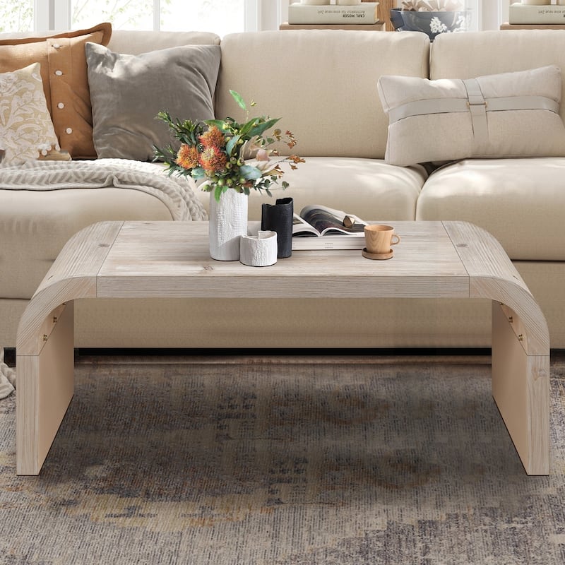 Charming Vintage Farmhouse Coffee Table with Artistic Design for Stylish Homes