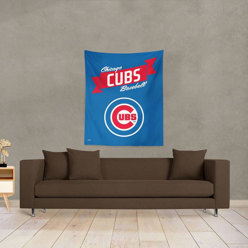 MLB Premium Cubs Printed Wall Hanging - 34"x40"