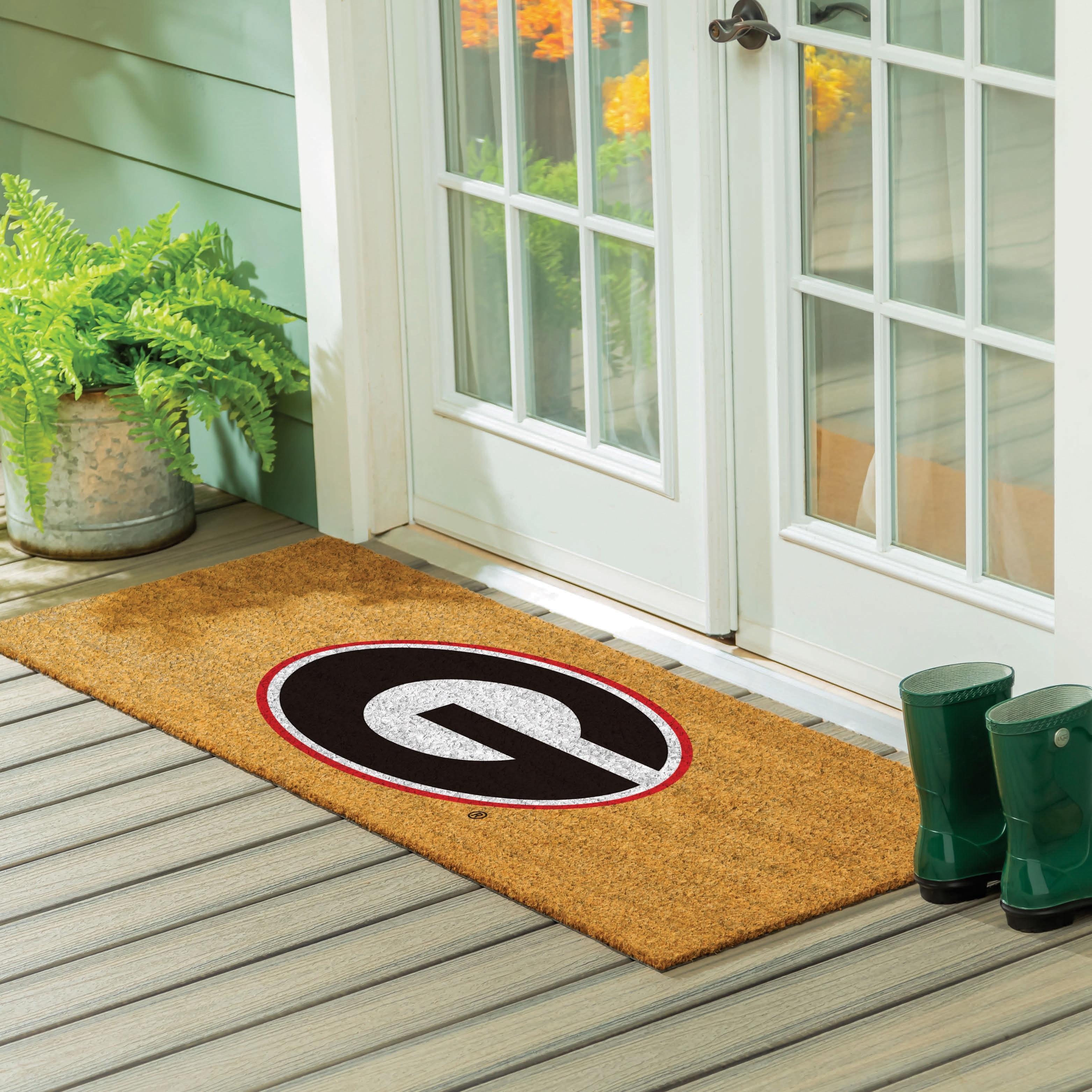 University of Georgia Full Color Indoor/Outdoor Coir Mat