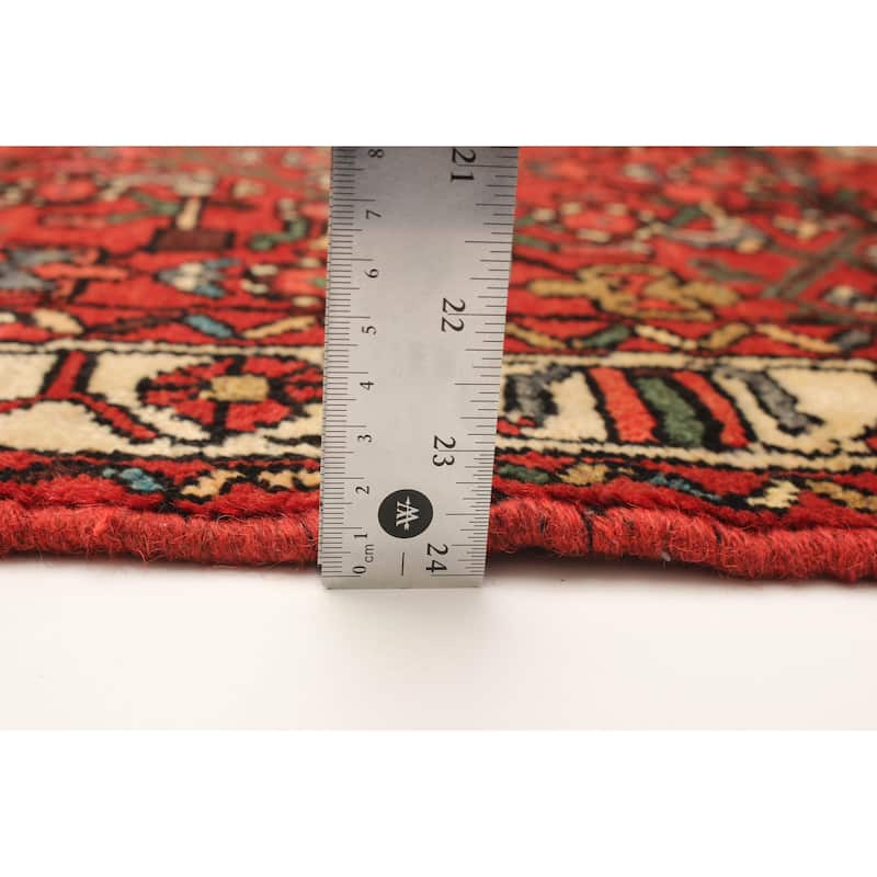ECARPETGALLERY Hand-knotted Andelz Red Wool Rug - 2' 7" x 9' 7"