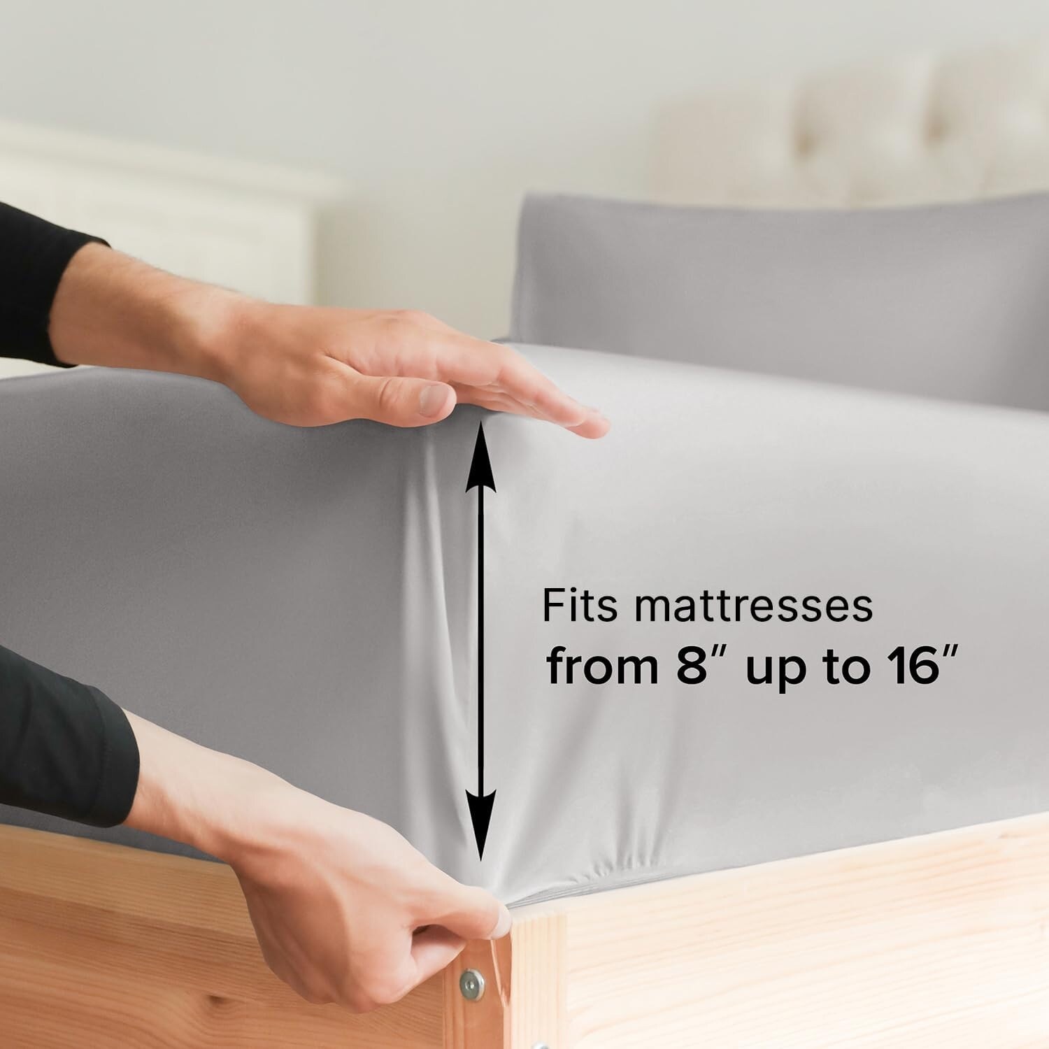 CGK Linens Microfiber 8" - 16" Deep Pocket Soft Fitted Sheet - Picture 46 of 413