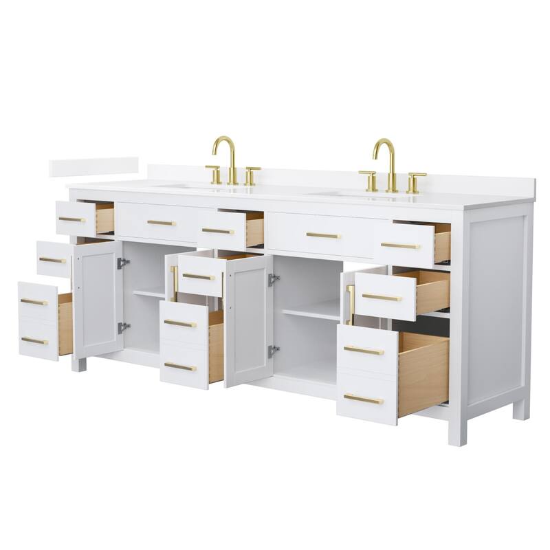 Wyndham Collection WCG2424-84D-QTZ-US3MXX Beckett 84" Free Standing