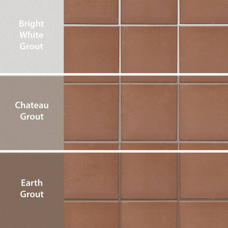 Merola Tile Lincoln Quarry Mayflower Red 7-5/8" x 7-5/8" Ceramic Floor and Wall Tile