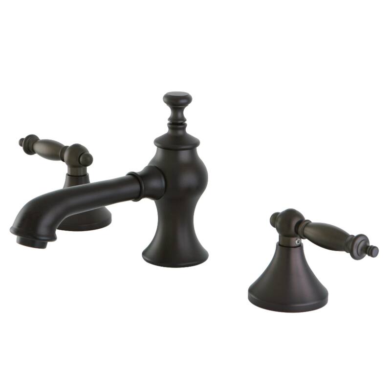 Templeton Deck Mount Widespread Bathroom Faucet with Brass Pop-Up - Oil Rubbed Bronze