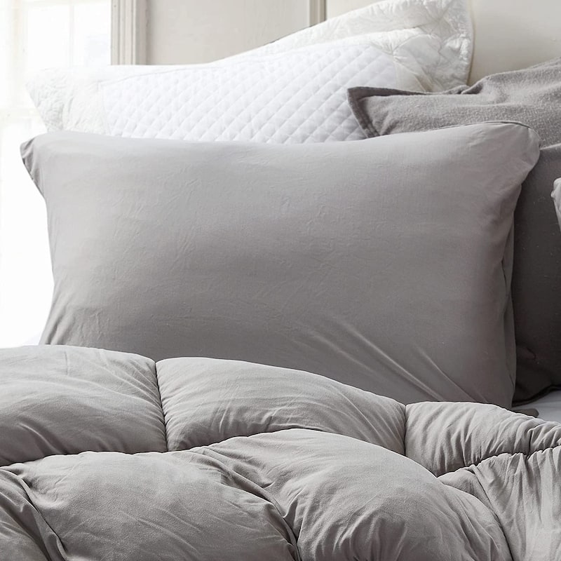 Summertime - Coma Inducer® Pillow Sham - Morning Gray - Standard Sham