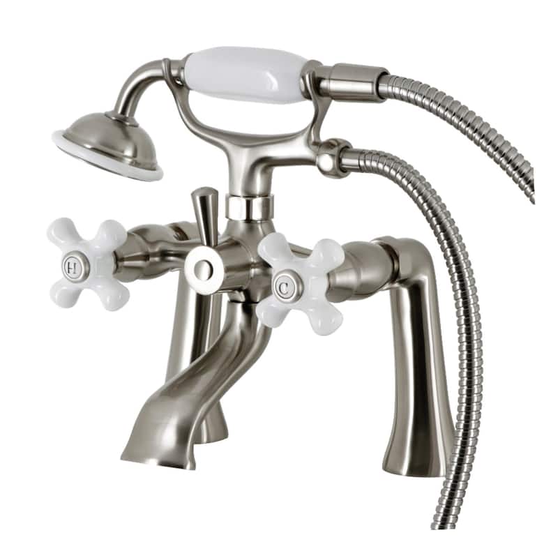 Kingston Brass KS268PX Kingston Deck Mounted 6-1/16" Tub Filler with
