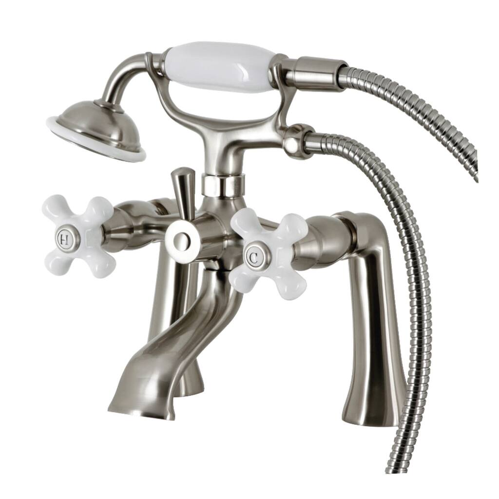 Kingston Brass KS268PX Kingston Deck Mounted 6-1/16" Tub Filler with