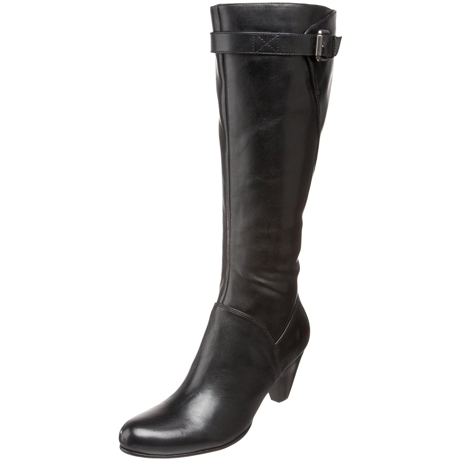 ecco black knee high boots