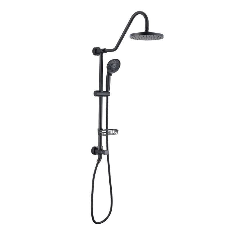 Proox 5-sprayer Rain Shower Faucet with Handheld Shower Soap Dish - Shower - Oil Rubbed Bronze
