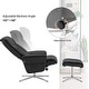 preview thumbnail 8 of 26, MCombo Swivel Recliner with Ottoman, Modern Armchair with Heavy Duty Aluminum Base