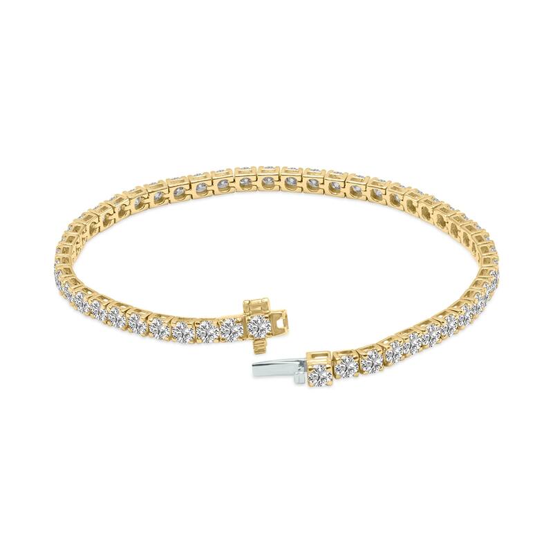 Marquee 5 Carat TW Lab Grown Diamond Tennis Bracelet in 14K Yellow Gold