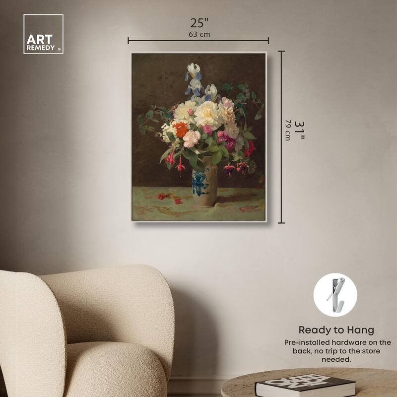Lambdin Vase of Flowers Canvas by Art Remedy