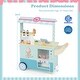 preview thumbnail 3 of 7, Kids Wooden Ice Cream Truck Play Set with Vending Machine - 30" x 12" x 34.5"