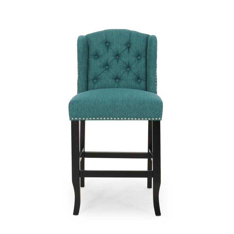 Foxcroft Wingback Counter Stool (Set of 2) by Christopher Knight Home