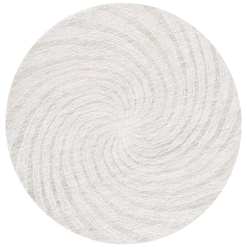 SAFAVIEH Handmade Novelty Blerona Swirl Wool Rug