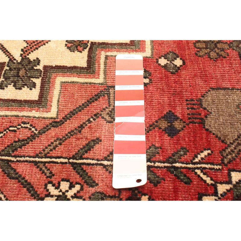 ECARPETGALLERY Hand-knotted Konya Anatolian Dark Red Wool Rug - 4'11 x 6'8