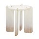 preview thumbnail 1 of 5, Gloria Oak Side Table Cream - Wood/MDF