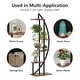 preview thumbnail 14 of 19, 5-tier Flower Rack Plant Stands Wooden Display Shelf, Half Moon Flower Table (Set of 2)