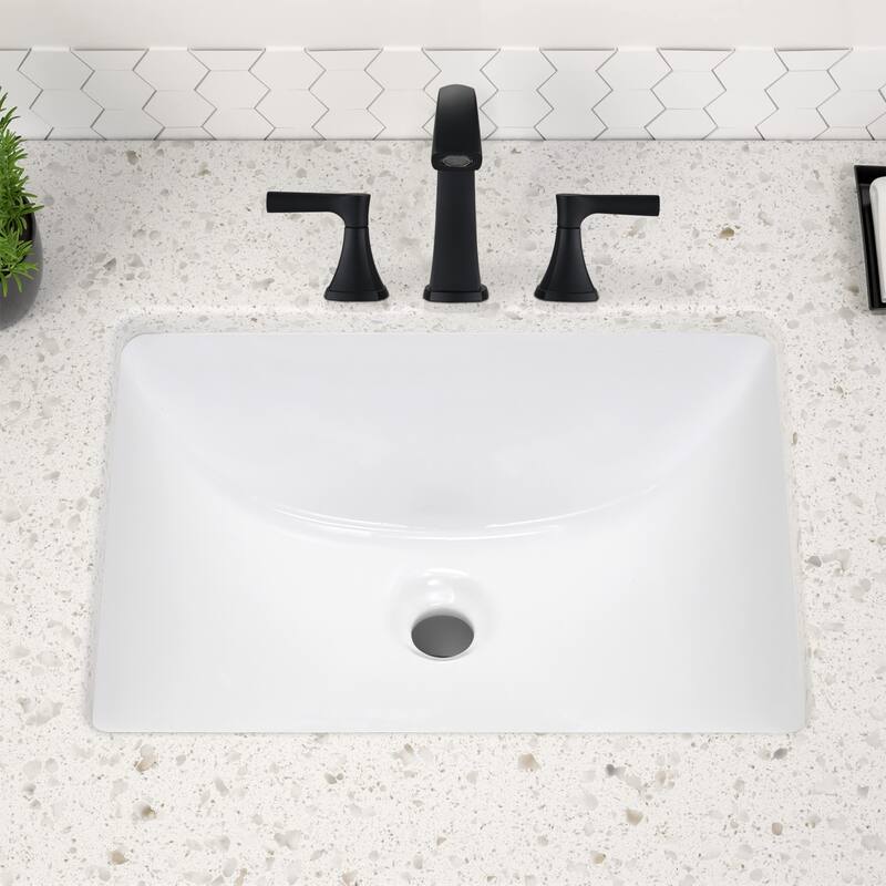 PROOX 20 in. Bathroom Rectangular Ceramic Undermount Sink