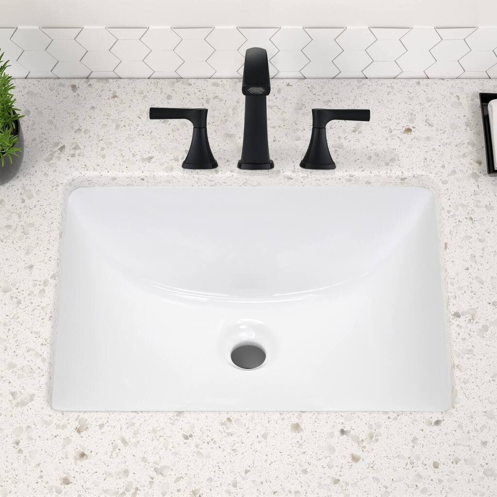 PROOX 20 in. Bathroom Rectangular Ceramic Undermount Sink