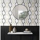 preview thumbnail 17 of 20, NextWall Ogee Ribbon Peel and Stick Wallpaper