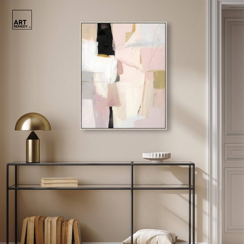Pistachio Pink I Canvas by Art Remedy