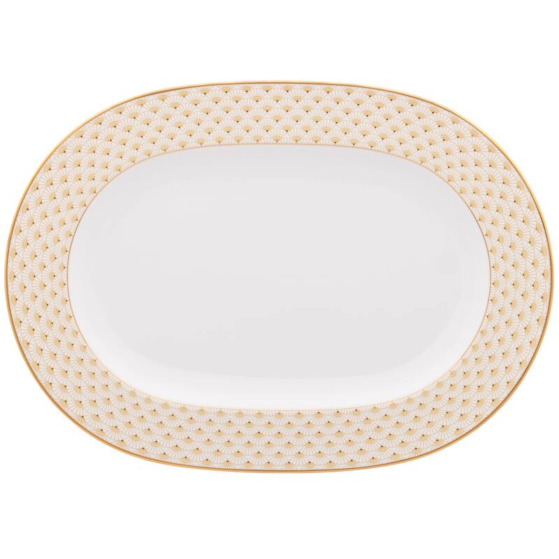 Trocadero Gold Oval Platter, 16"