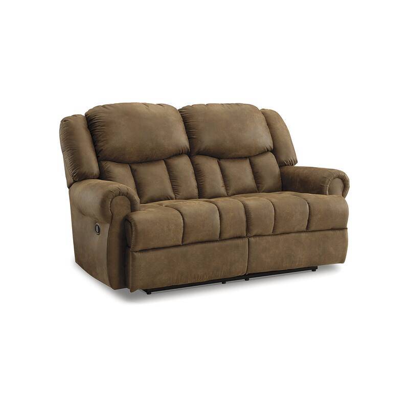 Signature Design by Ashley Boothbay Brown Reclining Loveseat - 75"W x 42"D x 47"H