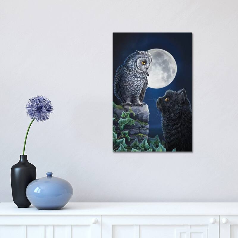 iCanvas "Purrfect Wisdom" by Lisa Parker Canvas Print - 18x12x1.5