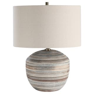 Uttermost Prospect Neutral Striped Accent Lamp