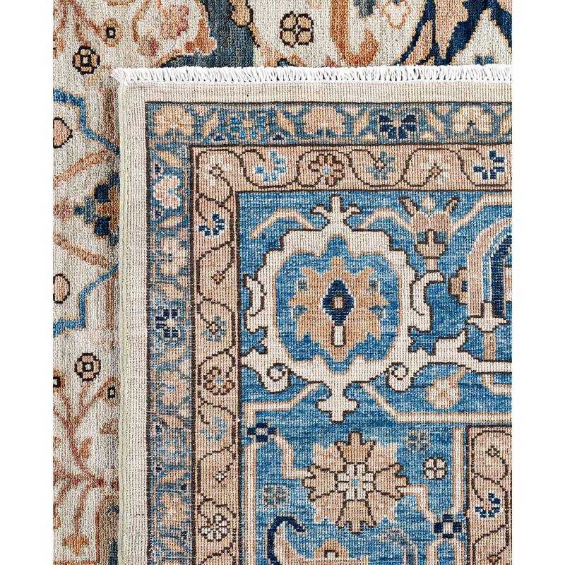 Serapi One-of-a-Kind Hand-Knotted Area Rug - Ivory - 9' 0" x 11' 10"