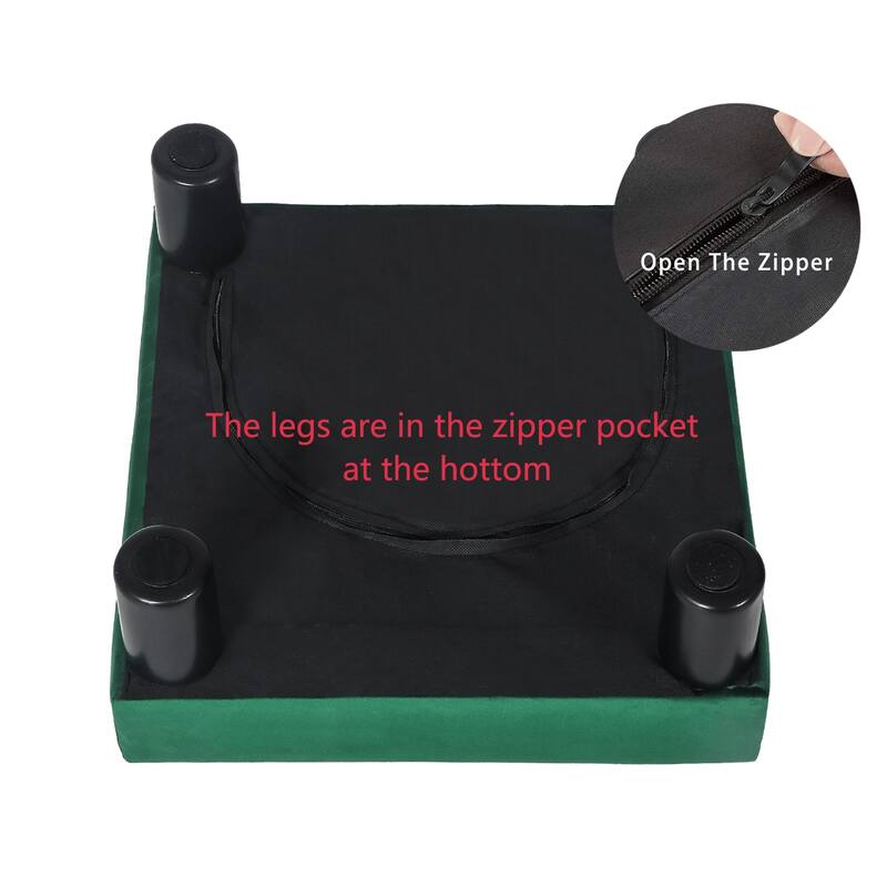 Adeco Small Ottoman Upholstered Footrest Pet Steps Dog Stairs Stool